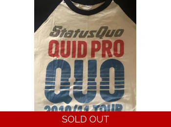 Status Quo - Quid Pro Quo - Official 2010/11 Tour Baseball Shirt